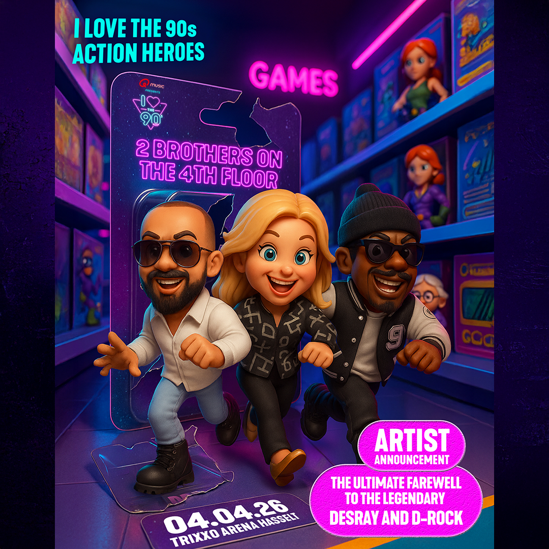 Laatste optreden succesformatie 2 Brothers on the 4th Floor op I love the 90&rsquo;s &ndash; The party 2026