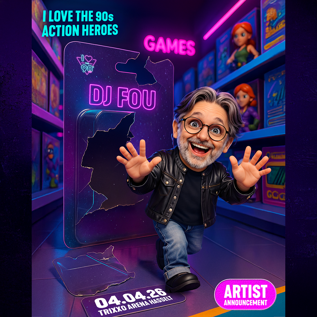 DJ Fou (Frank Verstraeten) brengt Zillion-madness naar jubileumeditie 'I love the 90's - The party'