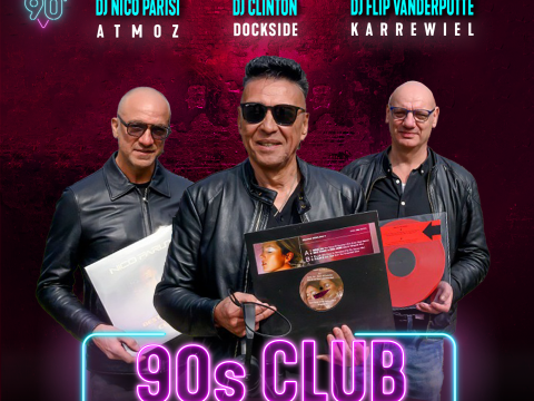 Relive your magical nights at Dockside, Atmoz and Karrewiel in the 90s club at I Love the 90s – The Party. Three legendary DJs bring back the iconic club scene for one unforgettable night!🥳🪩