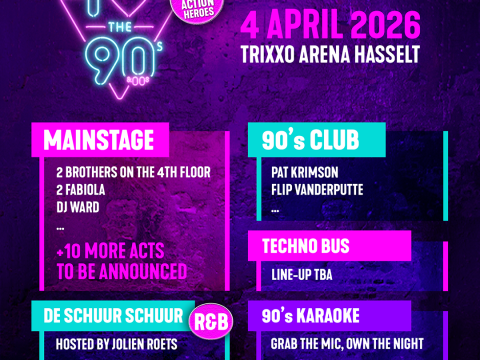 I love the 90's &ndash; The party pakt uit met heerlijke nieuwe stages en partyzones op jubileumeditie in Hasselt